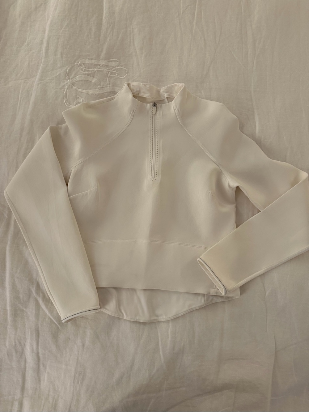lululemon athletica Ivory Cropped Half-Zip